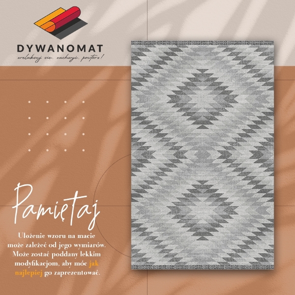 Vinyl floor rug Turkish pattern