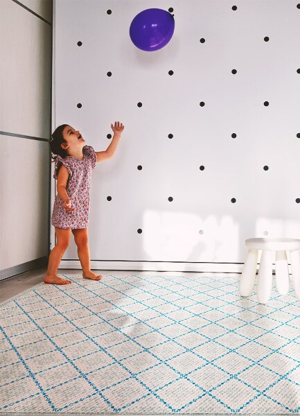 Fashionable PVC carpet Geometric lines