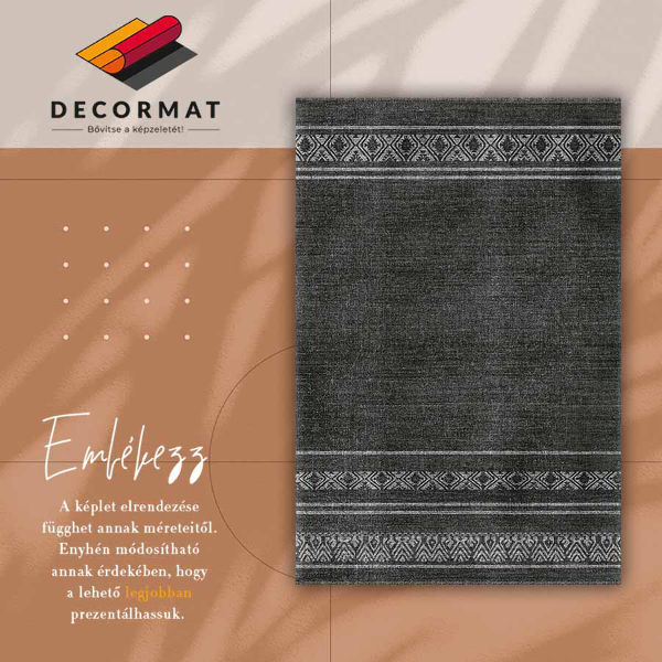 Universal vinyl rug African pattern
