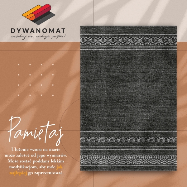 Universal vinyl rug African pattern