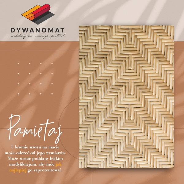 Universal vinyl rug Wicker texture