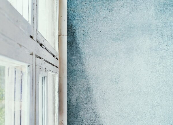 Indoor vinyl PVC carpet Blue concrete