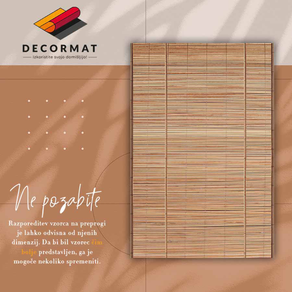 Vinyl floor rug Cane