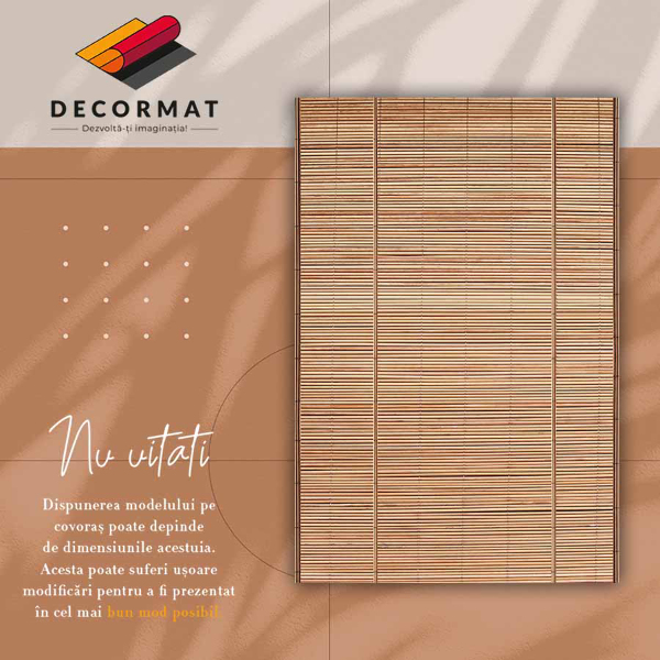 Vinyl floor rug Cane