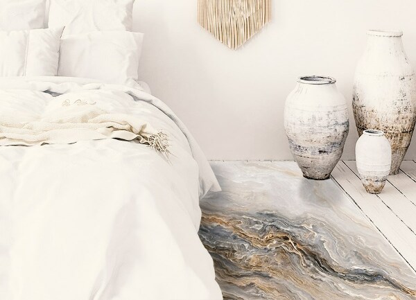 Interior PVC rug Pearl marble