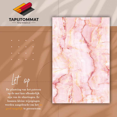 Fashionable PVC carpet Pink marble