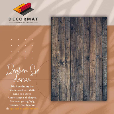 Vinyl floor rug Dark boards