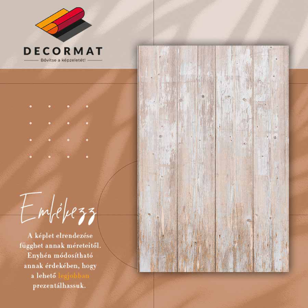 Vinyl floor mat Aged boards