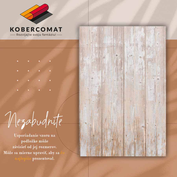 Vinyl floor mat Aged boards