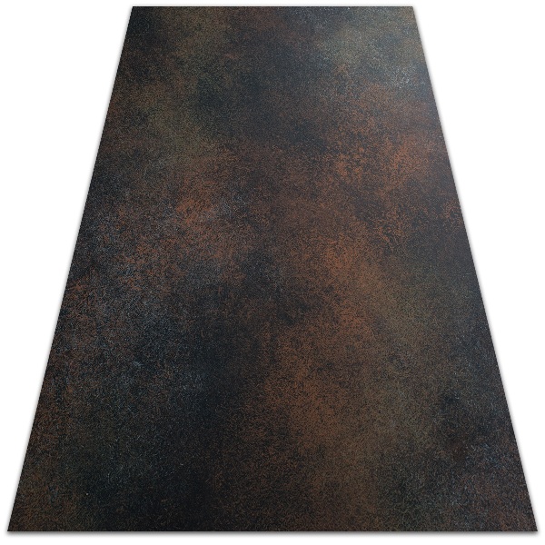 Vinyl floor rug Rusted sheet metal