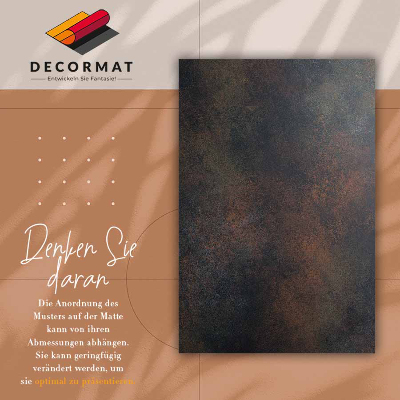 Vinyl floor rug Rusted sheet metal