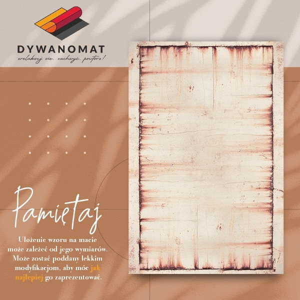 Vinyl floor rug Rust texture