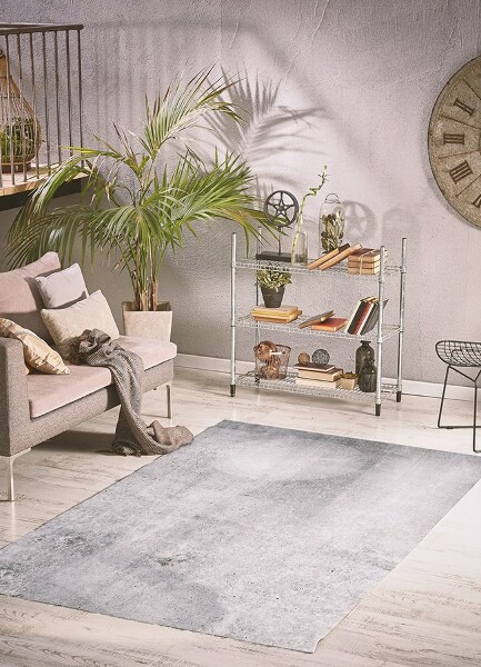 Indoor vinyl PVC carpet Gray concrete