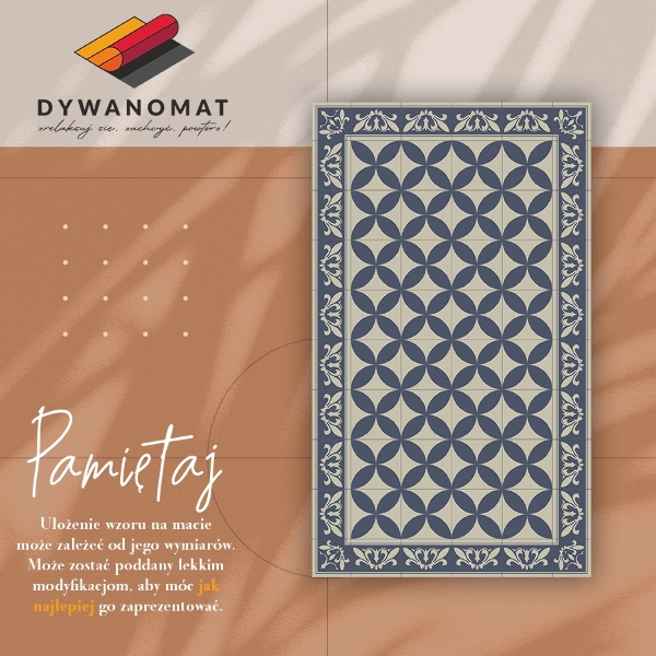 Vinyl floor rug Azulejos pattern