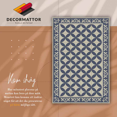 Vinyl floor rug Azulejos pattern