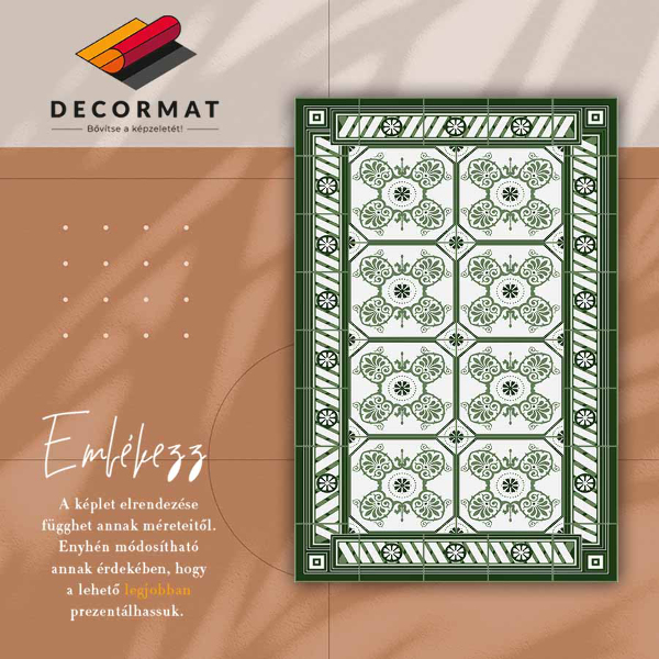 Universal vinyl rug Vintage tiles