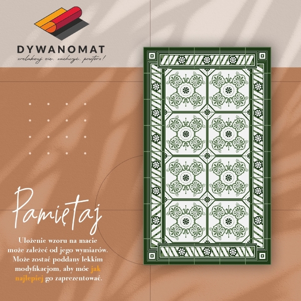 Universal vinyl rug Vintage tiles
