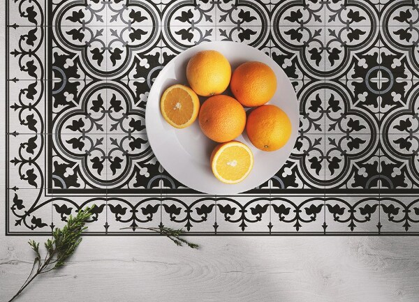 Universal vinyl carpet Portuguese tiles