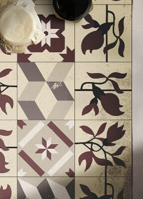 Vinyl floor mat Magnolia tiles