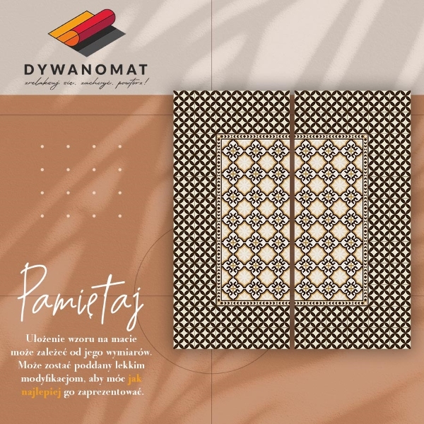Universal vinyl rug Fine pattern