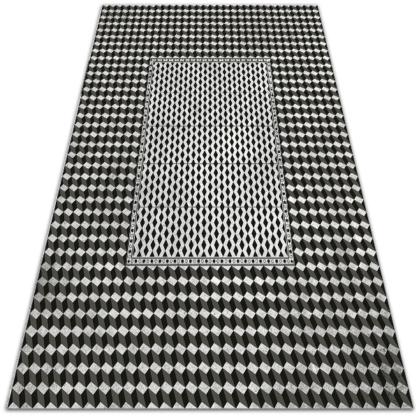 Vinyl floor rug 3D pattern