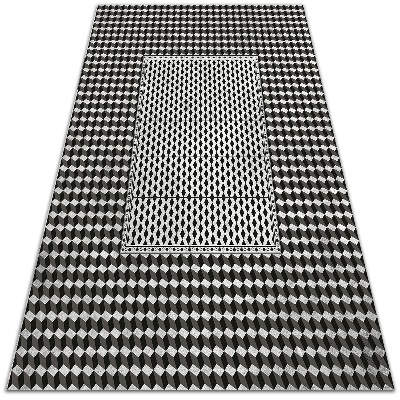 Vinyl floor rug 3D pattern