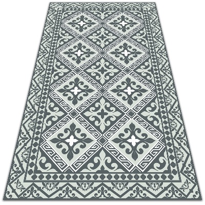 Interior PVC rug Geometric flowers pattern