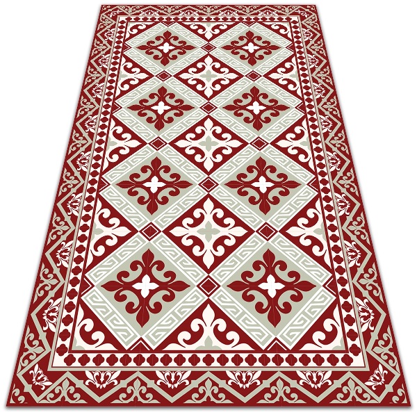 Vinyl rug Floral pattern