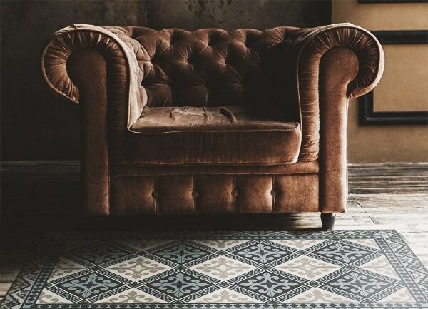 Indoor vinyl PVC carpet Geometric ornaments