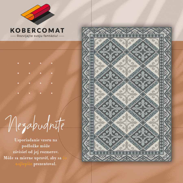 Indoor vinyl PVC carpet Geometric ornaments