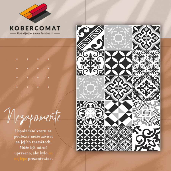 Vinyl floor rug Crazy patterns