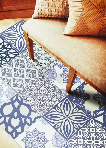 Vinyl floor mat Ethnic mix