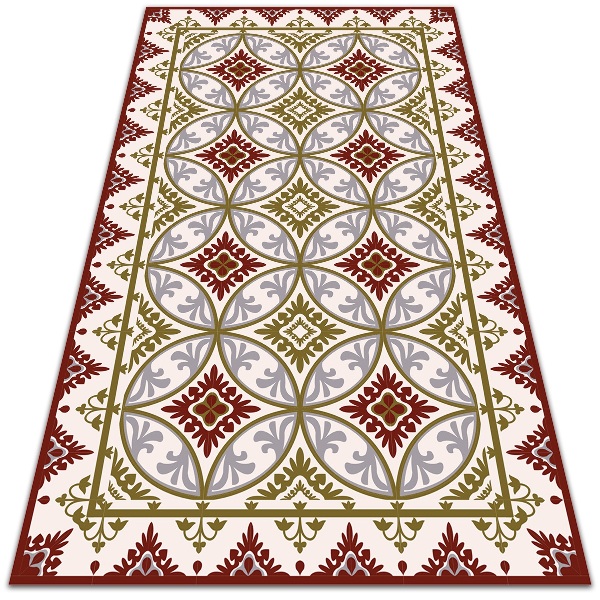 Vinyl floor rug Geometric pattern