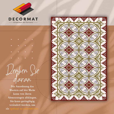 Vinyl floor rug Geometric pattern