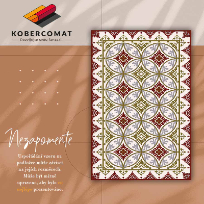 Vinyl floor rug Geometric pattern