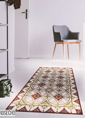 Vinyl floor rug Geometric pattern