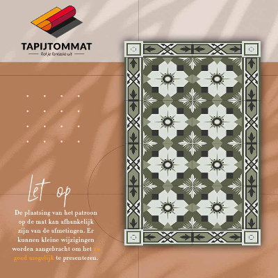 Universal vinyl rug Tiled geometric pattern