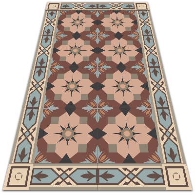Vinyl rug Geometric tiles