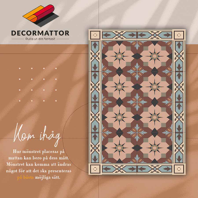 Vinyl rug Geometric tiles