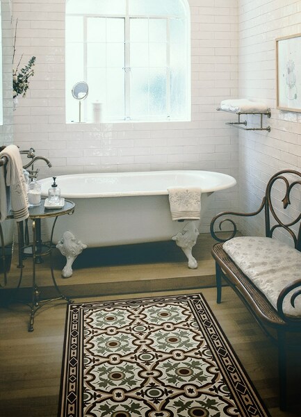 Fashionable vinyl rug Oval patterns