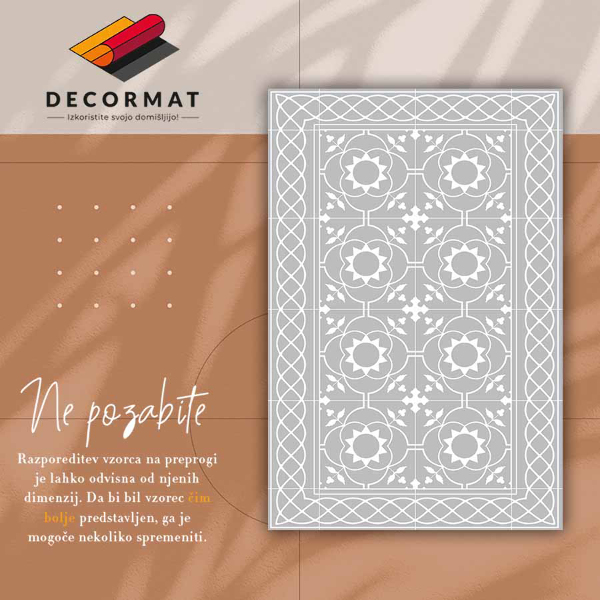 Indoor vinyl PVC carpet Symmetrical pattern