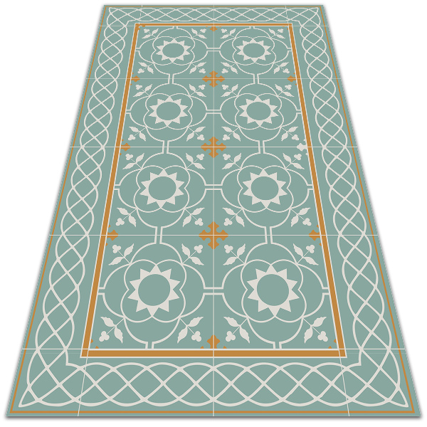 Universal vinyl rug Vintage symmetry