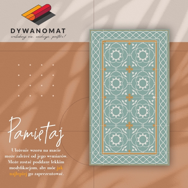 Universal vinyl rug Vintage symmetry