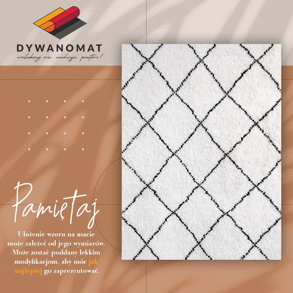 Indoor vinyl PVC carpet Black lines pattern