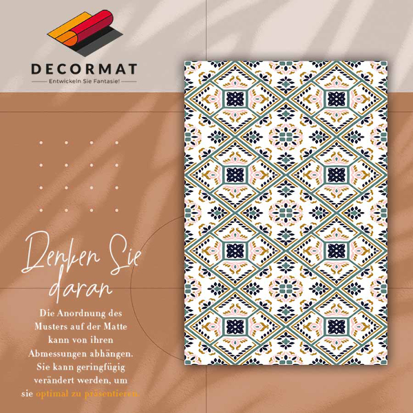 Vinyl floor rug Geometric pattern