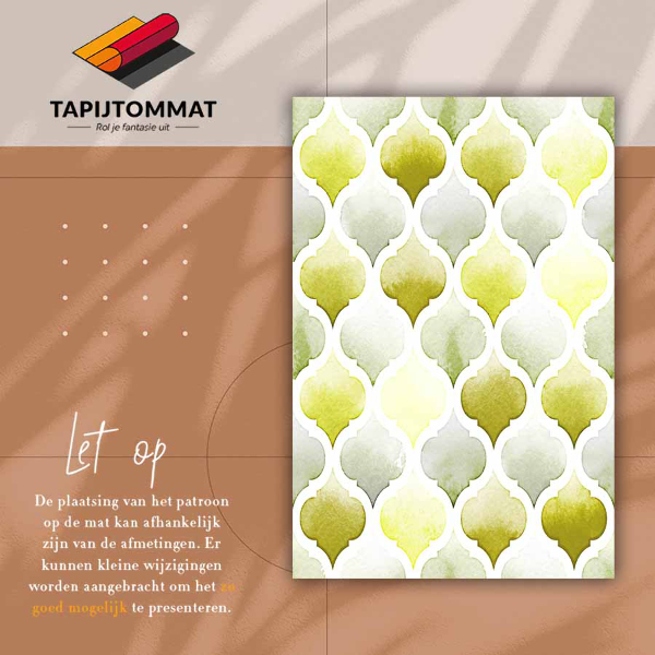 Vinyl floor rug Moroccan lemons