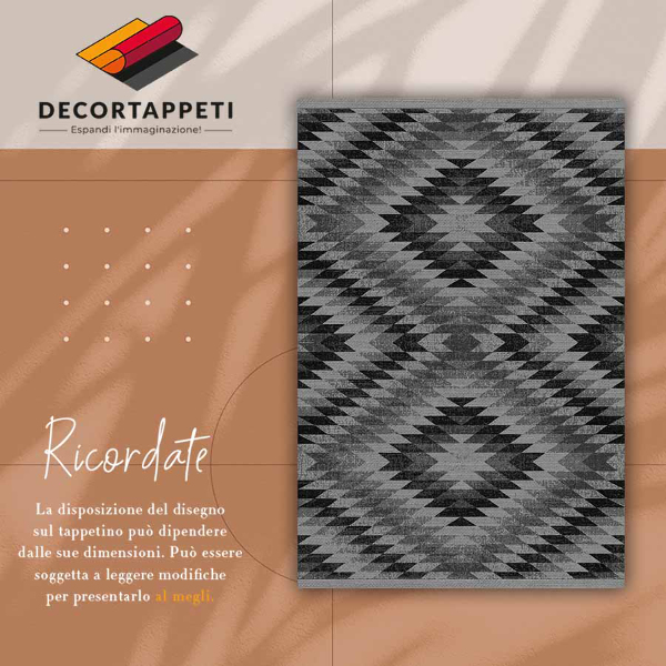 Vinyl floor mat Dark parallelograms