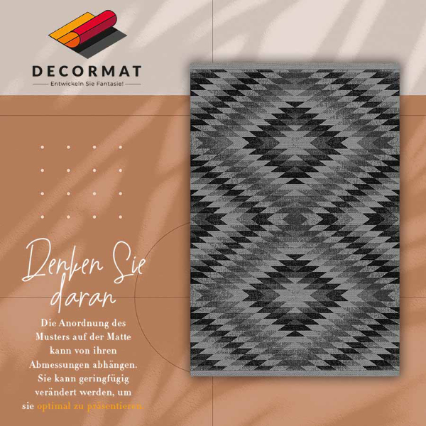 Vinyl floor mat Dark parallelograms