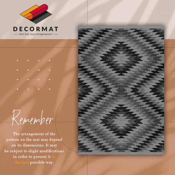 Vinyl floor mat Dark parallelograms