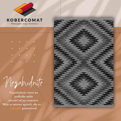 Vinyl floor mat Dark parallelograms